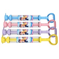 Canon à eau rotatif en forme de feu d'artifice, pistolet à eau télescopique extractible 400 ml 46 cm, jouet de plage et de piscine en plastique, vente en gros OEM ODM