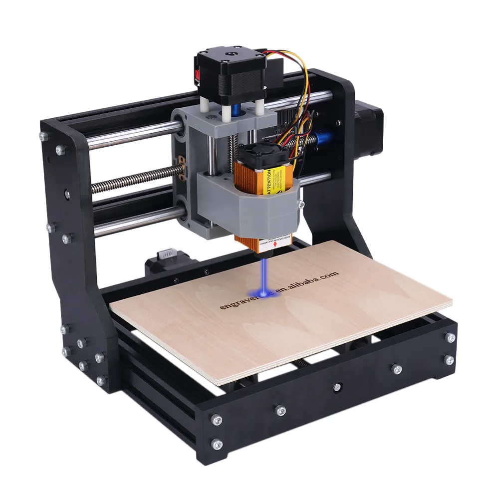 Router di CNC di DIY 1610pro Mini CNC Macchina + 5.5w laser, area di lavoro 16*10*4.5 centimetri, 3 Assi PCB Fresatura Macchina con GRBL di Controllo