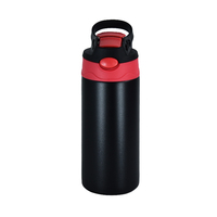 Oferta Especial: Nuevo Vaso Térmico Infantil de Acero Inoxidable de 12oz con Aislamiento al Vacío, Recubrimiento en Polvo y Tapa con Popote para Niños