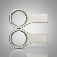Clé USB en aluminium 128 Go avec interface USB 2.0 et Micro USB, cryptage, couleur personnalisable