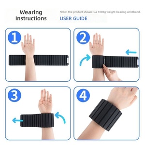 Accessoires magnétiques en gros : Poids de poignet et de cheville portables, bracelet en silicone étanche pour le fitness à domicile - Product Image 4