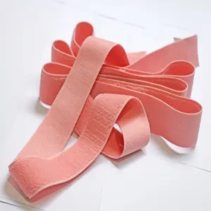 Cintura elástica de felpa de punto suave de color de 30mm sin látex de alta calidad para hospital - Product Image 2