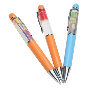 Stylos bille liquides ABS DIY en gros avec flotteur à l'huile et pointe d'écriture fluide pour entreprises et événements - Product Image 1