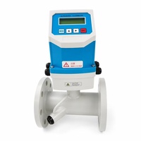 High Stability 4-20mA OCT 90~230VAC Inline Digital Flow Meter Stainless Steel Chemical Liquids Water Oil Sodium Hydroxide OEM