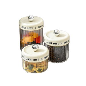 Wholesale PP+PET Airtight Food Canisters Leak-Proof <b>Storage</b> Lids Portable <b>Large</b> Capacity Kitchen Organization Containers - Product Image 1