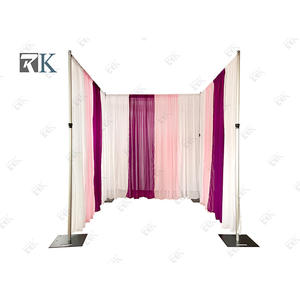 Kit de support de toile de fond portable pour mariage, utilisé pour les tuyaux et les draperies - Product Image 5