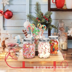 Bandeja de madera navideña con forma de trineo para exhibir dulces, decoración de mesa para fiestas en casa - Product Image 3