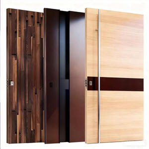 Porte pivotante sur mesure haut de gamme en bois massif, antivol, avec axe central surélevé et élargi, porte hors axe - Product Image 6