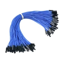 Câbles de test à double embout avec pinces crocodiles Touchgoal TG-FPC-04, sondes isolées en PTFE/PVC avec coque arrière, accessoires de connecteurs rouge et bleu