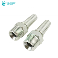 15611 Raccord mâle NPT en acier au carbone forgé, zingué, pour tuyau hydraulique, applications huile et eau