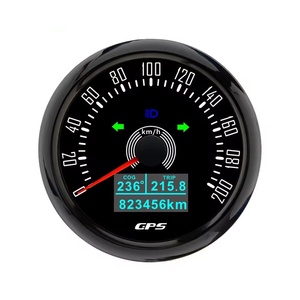 <span class=keywords><strong>Compteur</strong></span> de <span class=keywords><strong>vitesse</strong></span> <span class=keywords><strong>GPS</strong></span> 85mm 0-200 km/h Odomètre avec TRIP ODO avec rétroéclairage 7 couleurs pour voiture bateau RV <span class=keywords><strong>moto</strong></span> tracteur 12V 24V - Product Image 3