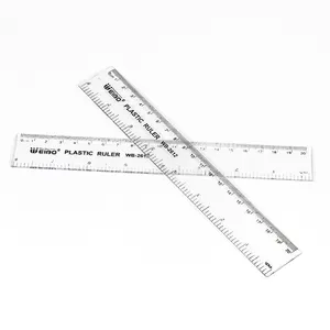 Factory On Sale 20cm Transparent Math Geometry Measurement Tools Long Linear Ruler for School Student Design drawing tool