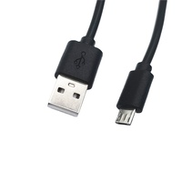 Cable DE DATOS micro USB V8 PVC negro de fábrica de China de alta calidad