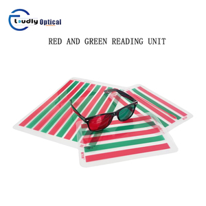 RD002 3 piezas rojo verde visión miopía estrabismo ambliopía entrenamiento lectura ayuda desinhibir - Product Image 3
