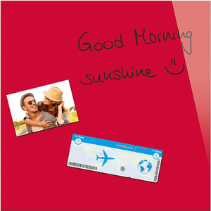 Red Tempered Glass Dry-Erase <b>Board</b> <b>Wall</b> Mounted <b>Magnetic</b> Glass <b>Board</b> for Office Home & School with Mail Order Packing - Product Image 1