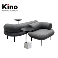 Canapé d'angle de luxe OEM ODM pour hôtel, villa, bureau, appartement, complexe hôtelier, projet commercial, sur mesure, en gros, directement de l'usine, canapé rétro