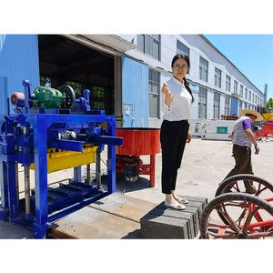 QTJ4 40 <b>Cheap</b> Manual Concrete Hollow Solid Brick Block Making Machine for Small Home Business Maker - Product Image 5