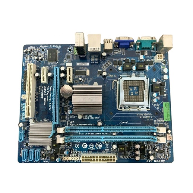 High Quality Gigabyte G41MT-S2 Micro ATX Desktop Motherboard Fast Ship with LGA 775 Socket DDR4 Memory and Intel Chipset