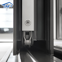 Usine moderne de portes coulissantes en aluminium AS2047 NFRC vente en gros de verre coulissant pour balcon extérieur insonorisé résistant aux chocs