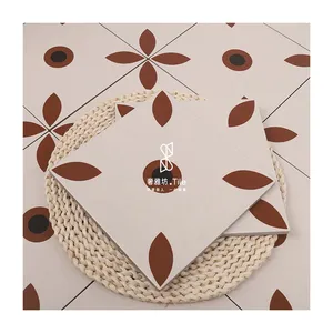 8 inch High Quality Guangdong Handmade Ceramic Tiles Flower Design Tiles Floor Ceramic