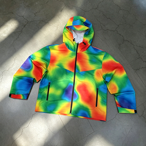 Custom Streetwear Windbreaker Nylon Zip Up <b>Jacket</b> For Men Oversize Hoody Camo Digital Printing Windbreaker <b>Jacket</b> Manufacturer - Product Image 1