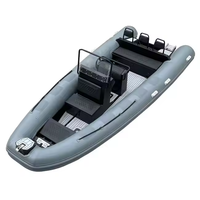 Bateau pneumatique gonflable en aluminium de luxe européen de 20 pieds RIB600, capacité de 11 personnes, ORCA Hypalon à vendre