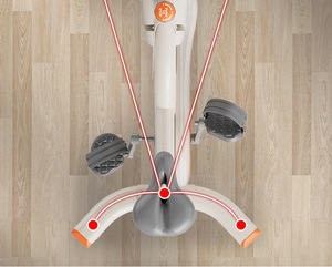 Vélo de spinning <span class=keywords><strong>d</strong></span>'intérieur Lingxi Commercial à volant <span class=keywords><strong>d</strong></span>'inertie en fer lourd avec résistance magnétique silencieuse 126x50x100CM pour salle de sport et centre de fitness - Product Image 6