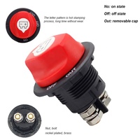 Interrupteur d'isolement principal étanche 100A pour double batterie, coupe-circuit pour camions industriels/camping-cars 32V CC, construction en cuivre