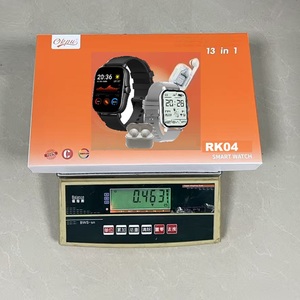 Relojes Inteligentes Dobles Rk4 en Oferta, Auriculares Inalámbricos TWS Dobles con 7 Correas, Reloj Inteligente con 2 Estuches - Product Image 1