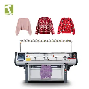 TWH.factory price single system best price fully computerized automation sweater scarf flat knitting machine