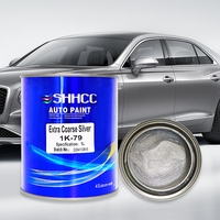 SHHCC 1K Extra Argent Voiture Auto Pulvérisation Peinture Vernis En Plastique Revêtement Fer Substrat Acrylique Poudre Liquide Bateau Peinture