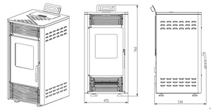 Equipo de Calefacción Moderno para Habitaciones, Estufa de <span class=keywords><strong>Pellets</strong></span> de Alta Eficiencia, Calentamiento Rápido para Uso en Interiores - Product Image 5
