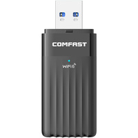 COMFAST CF-970AX Adaptateur WiFi 6 Comfast AX3000 USB 3.0 sans pilote Dongle WiFi 6 Carte réseau Récepteur sans fil