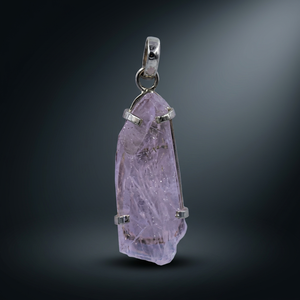 Pendentif en argent 925 avec pierres précieuses et breloques en pétalite, style bohème, forme de fleur, pour mariage - Product Image 2