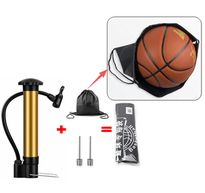 KINENDA Bomba de Aire Portátil Mini de Metal Dorado con Agujas para Balones y Kit de Bolsa de Almacenamiento con Cordón - Product Image 2