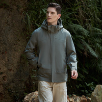 Veste 3-en-1 unisexe coupe-vent et imperméable personnalisable pour homme, doudoune thermique classique détachable, anorak d'extérieur pour femme