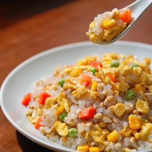 Arroz Konjac Shirataki Seco Cocido Sin <span class=keywords><strong>Gluten</strong></span>, Bajo en Azúcar, Sin Sabor, Keto, Instantáneo, para Niños y Adultos, 400g, Marca Privada - Product Image 3
