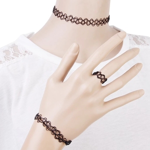 Buy Andelaisi Boho Wide Lace Necklace Choker Black Lace Choker Necklace Vintage Lace Tattoo Necklace Gothic Lace Collarbone Necklace Jewelry For Women And Girls At
