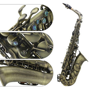 Saxophone <span class=keywords><strong>alto</strong></span> Eb de haute qualité en bronze Saxophone en Mi bémol à motif sculpté Instrument de musique à vent professionnel - Product Image 4