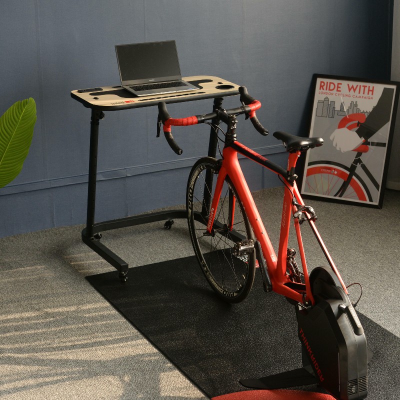 ThinkRiderバイクトレーナーテーブルデスク (USB/ACソケット付き