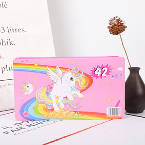Juego de dibujo para niños de 42 piezas, bolígrafos de acuarela, papelería combinada, juego de pintura para estudiantes y niños - Product Image 4