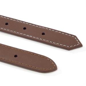 Collar de perro de cuero con hebilla de gran oferta, Collar de perro mascota de cuero genuino de PU de Color sólido genuino - Product Image 4