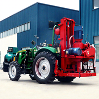 Foreuse de puits d'eau à circulation inversée, montée sur tracteur tout-terrain, alimentée au diesel, avec une profondeur maximale de 60 m, marque HUAXIAMASTER