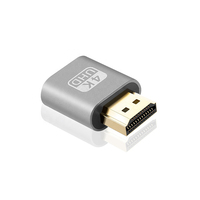 Émulateur de signal vidéo 4K UHD pour affichage virtuel, adaptateur de simulation d'écran sans tête (Ghost Plug) avec boîtier métallique