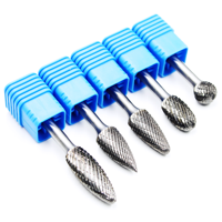 Fraise rotative électrique en carbure de tungstène Strawberries, tige de 1/4 pouce, forme cylindrique et sphérique, polie, personnalisable OEM, pour podologie