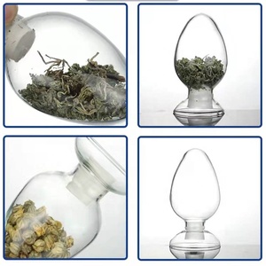 Bottiglia Conica in Vetro per Semi, Vetreria da Laboratorio, Bottiglia a Forma di Pera per <span class=keywords><strong>Esposizione</strong></span> Campioni con Tappo in Gomma - Product Image 4