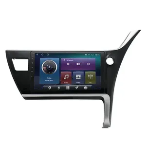 10 นิ้ว 2 Din GPS ระบบเสียง Android Auto Carplay สเตอริโอหน้าจอสัมผัสรถวิทยุสําหรับ Toyota Corolla Auris E180 2017 RHD