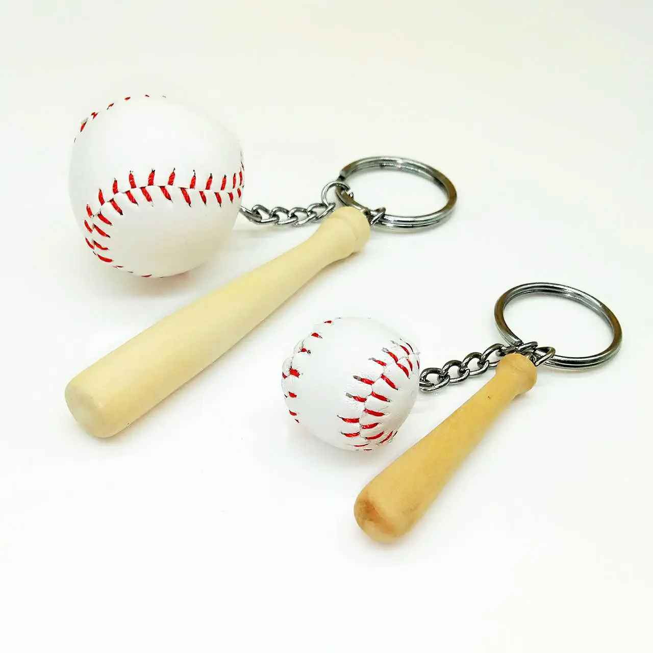 Милый мини-деревянный брелок для бейсбола, брелок, сувенирные декоративные подарочные брелки для мужчин и женщин