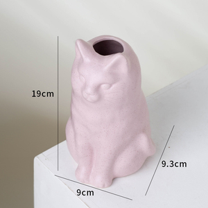 YUANWANG <span class=keywords><strong>voiture</strong></span> dessin animé Vases en porcelaine mariage dîner Table décor <span class=keywords><strong>Vase</strong></span> en céramique moderne Vases à fleurs séchées - Product Image 5