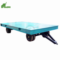 Remorque à plateau plat avec barre de traction de 20 à 60 tonnes, avec un rayon de braquage plus flexible pour le transport de marchandises